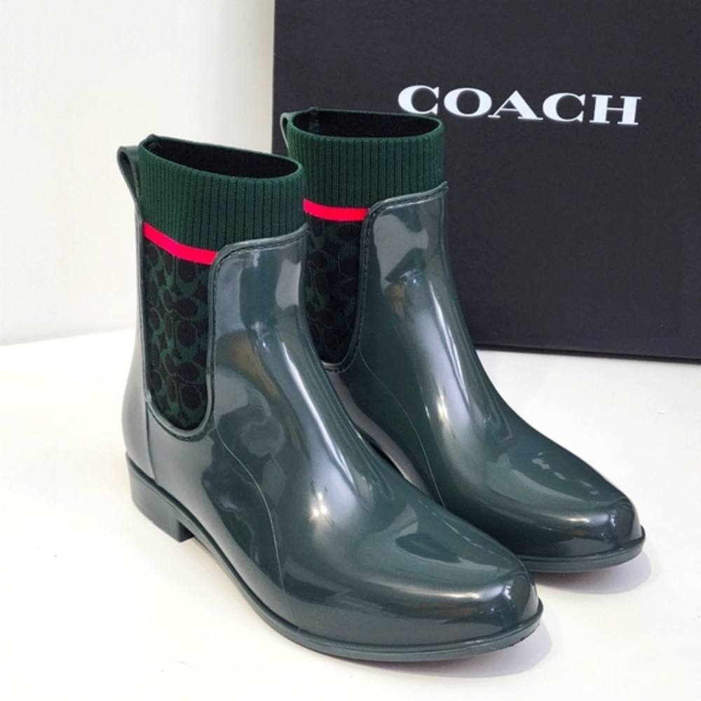 New Coach Rain Boots US8